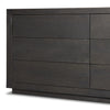 Warby Worn Black Oak 6 Drawer Dresser | shipping 7/7/2025
