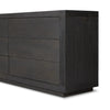Warby Worn Black Oak 6 Drawer Dresser | shipping 7/7/2025