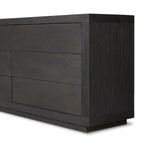 Warby Worn Black Oak 6 Drawer Dresser | shipping 7/7/2025