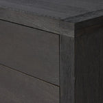 Warby Worn Black Oak 6 Drawer Dresser | shipping 7/7/2025