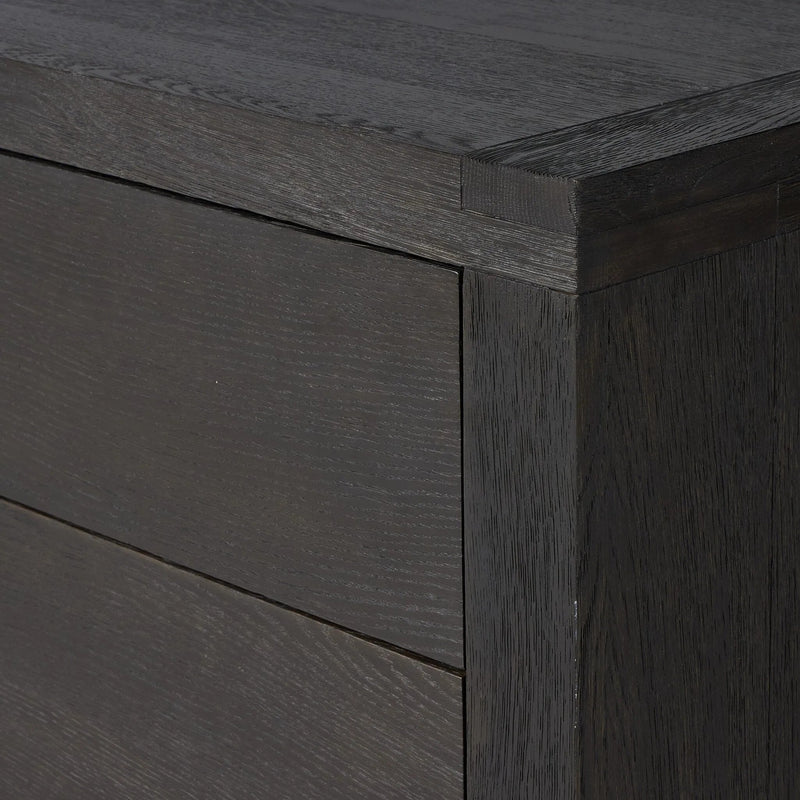 Warby Worn Black Oak 6 Drawer Dresser | shipping 7/7/2025