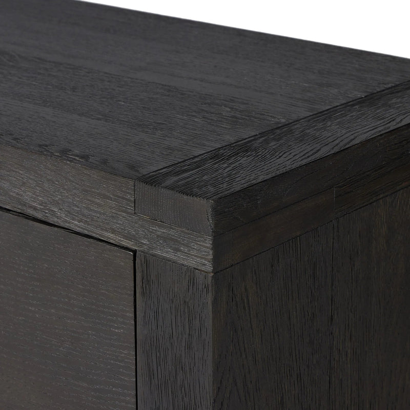 Warby Worn Black Oak 6 Drawer Dresser | shipping 7/7/2025