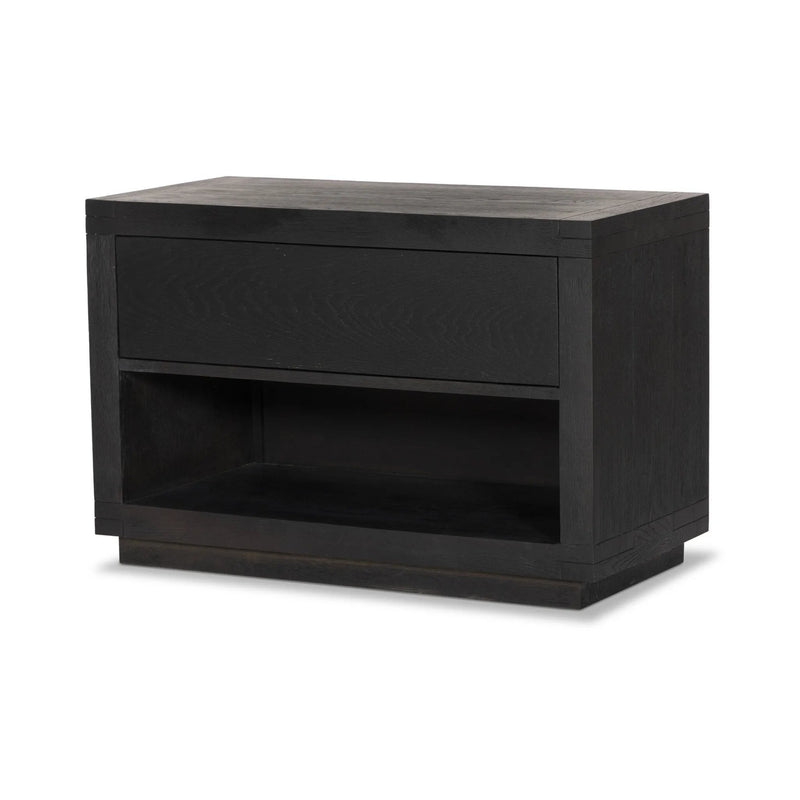 Warby Worn Black Oak Nightstand | shipping 6/30/2025