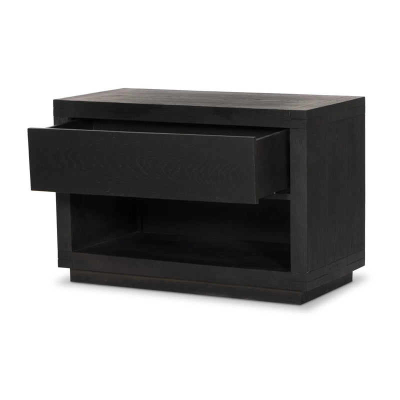 Warby Worn Black Oak Nightstand | shipping 6/30/2025