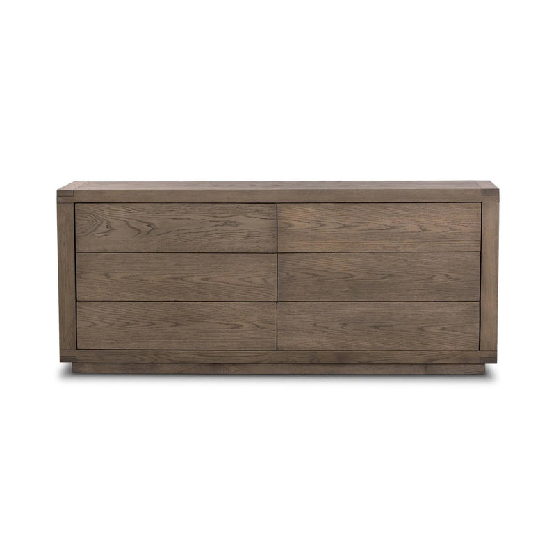 Warby Worn Oak 6 Drawer Dresser | shipping 7/7/2025
