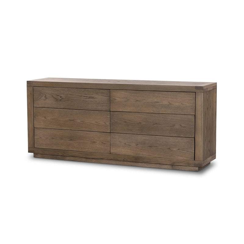 Warby Worn Oak 6 Drawer Dresser | shipping 7/7/2025
