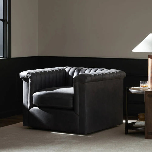 Watson Palermo Black Swivel Chair | ready to ship!