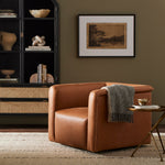 Wellborn Palermo Cognac Swivel Chair | ready to ship!
