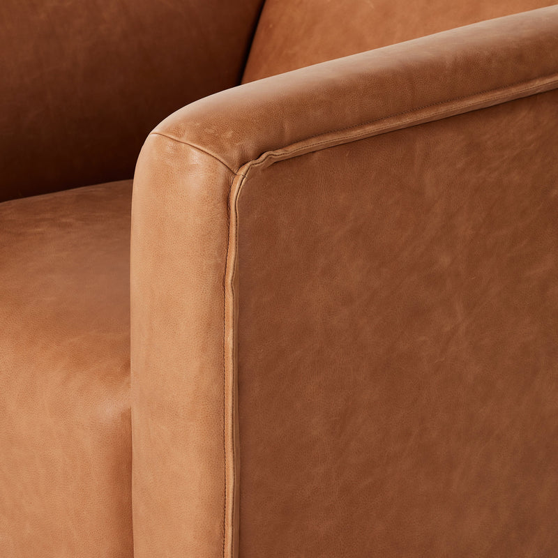 Wellborn Palermo Cognac Swivel Chair | ready to ship!