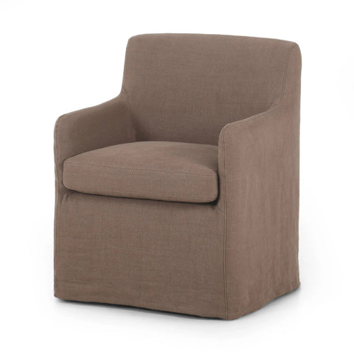 Westcott Brussels Mushroom Slipcover Dining Chair | ready to ship!