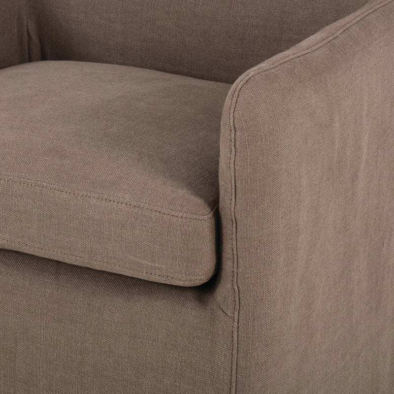 Westcott Brussels Mushroom Slipcover Dining Chair | ready to ship!
