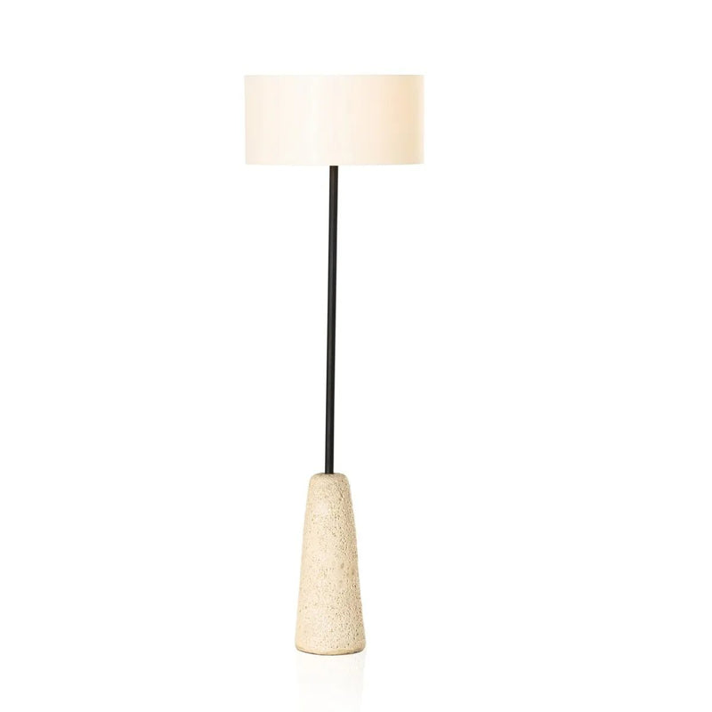 Wren Reactive White Glaze Floor Lamp | ready to ship!