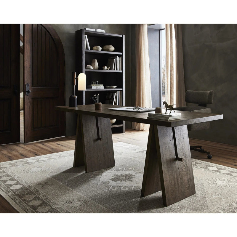 Wylie Rustic Grey Writing Desk | shipping 6/3/2025