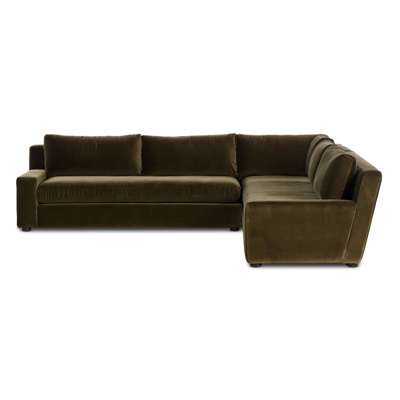 Yelena Surrey Olive 3-Piece Sectional | shipping 07/01/2025