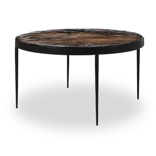 Yoko Smoked Brown Cast Glass Nesting Table | shipping 6/23/2025