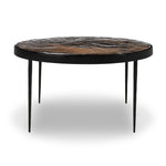 Yoko Smoked Brown Cast Glass Nesting Table | shipping 6/23/2025