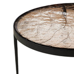 Yoko Smoked Brown Cast Glass Nesting Table | shipping 6/23/2025