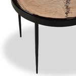 Yoko Smoked Brown Cast Glass Nesting Table | shipping 6/23/2025
