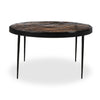 Yoko Smoked Brown Cast Glass Nesting Table | shipping 6/23/2025
