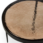 Yoko Smoked Brown Cast Glass Nesting Table | shipping 6/23/2025