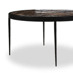Yoko Smoked Brown Cast Glass Nesting Table | shipping 6/23/2025