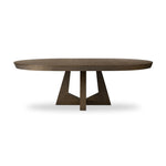 Zelda Fawn Oak Veneer Round Extension Dining Table | shipping 6/19/2025