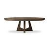 Zelda Fawn Oak Veneer Round Extension Dining Table | shipping 6/19/2025