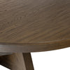 Zelda Fawn Oak Veneer Round Extension Dining Table | shipping 6/19/2025