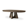 Zelda Fawn Oak Veneer Round Extension Dining Table | shipping 6/19/2025