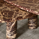 Zion Merlot Marble Coffee Table Set | shipping 8/17/2025