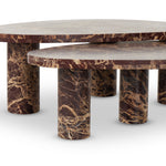 Zion Merlot Marble Coffee Table Set | shipping 8/17/2025