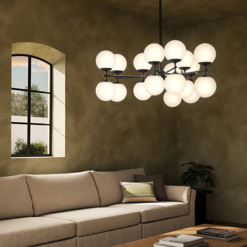 Zodiac Black Gunmetal Chandelier | ready to ship!