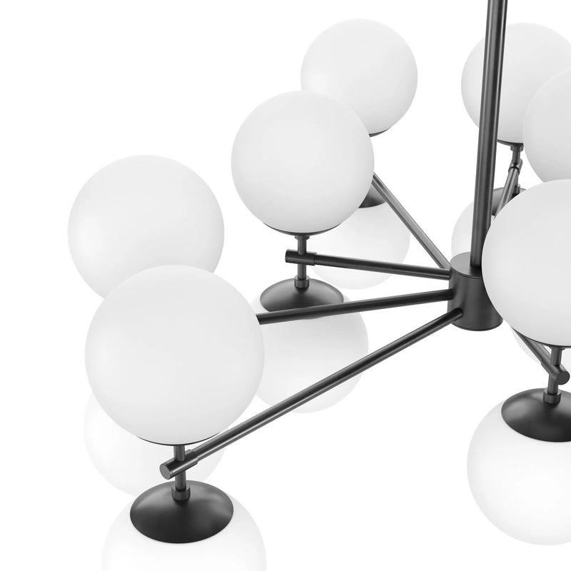 Zodiac Black Gunmetal Chandelier | ready to ship!