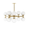 Zodiac Burnished Brass Chandelier | ready to ship!