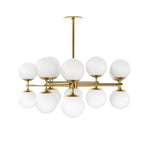 Zodiac Burnished Brass Chandelier | ready to ship!