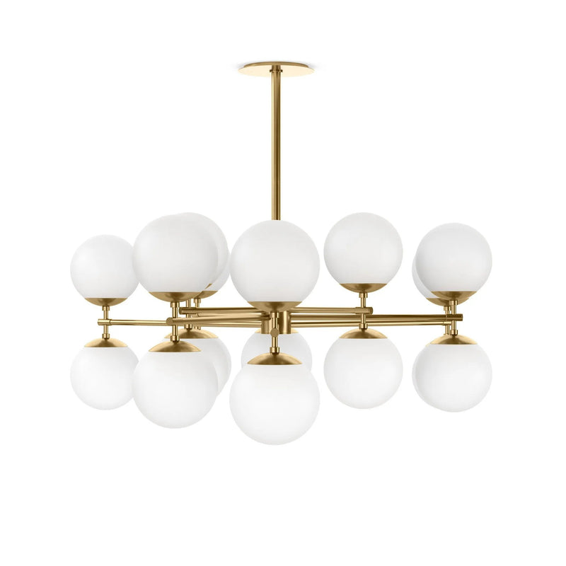 Zodiac Burnished Brass Chandelier | ready to ship!