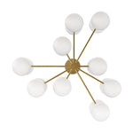 Zodiac Burnished Brass Chandelier | ready to ship!