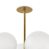 Zodiac Burnished Brass Chandelier | ready to ship!