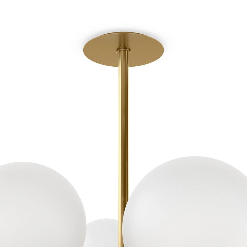 Zodiac Burnished Brass Chandelier | ready to ship!