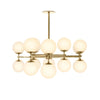Zodiac Burnished Brass Chandelier | ready to ship!