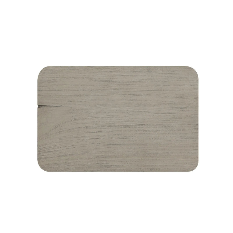 Zuri Outdoor Stool - Weathered Grey Teak | ready to ship!