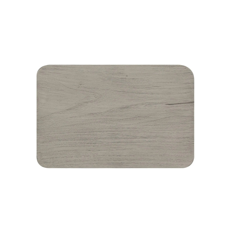 Zuri Outdoor Stool - Weathered Grey Teak | ready to ship!