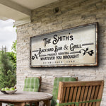 Backyard Bar & Grill Sign