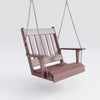 Keystone Amish Co. Franklin English Recycled Plastic Swing Chair, Tudor Brown