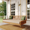 Keystone Amish Co. Twin Franklin Red Cedar Swing Bed, Unfinished