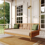 Keystone Amish Co. Twin Franklin Red Cedar Swing Bed, Unfinished