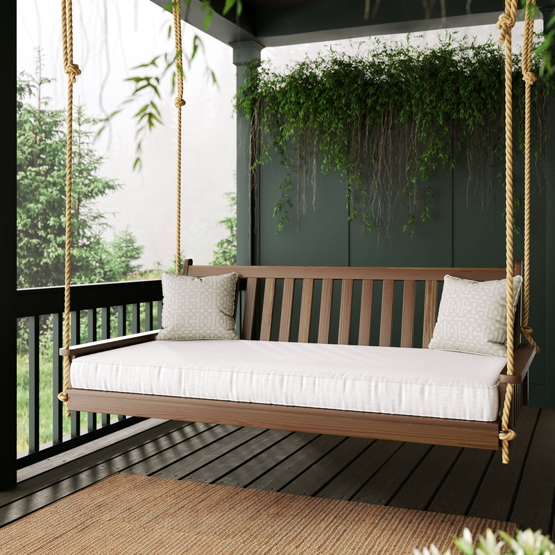 Keystone Amish Co. 5 Foot Franklin Porch Swing Bed, Dark Green Paint