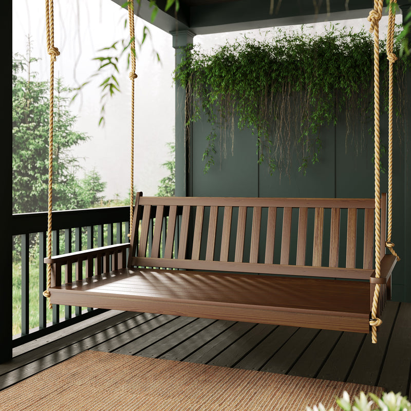 Keystone Amish Co. 5 Foot Franklin Porch Swing Bed, Dark Green Paint