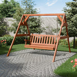 Keystone Amish Co. Franklin Red Cedar Swing & Stand Set