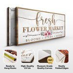 Fresh Flower Market Sign